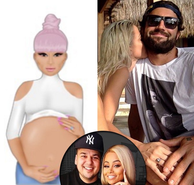 A família Kardashian vai crescer! Rob Kardashian e Blac Chyna vão ser papais!