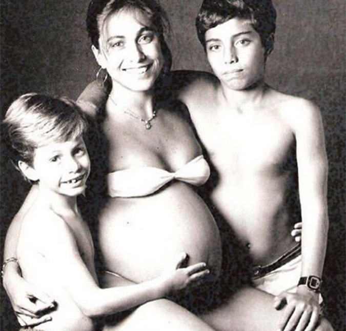 Cissa Guimarães posta foto de quando estava grávida para mostrar homenagem que ganhou no Dia das Mães