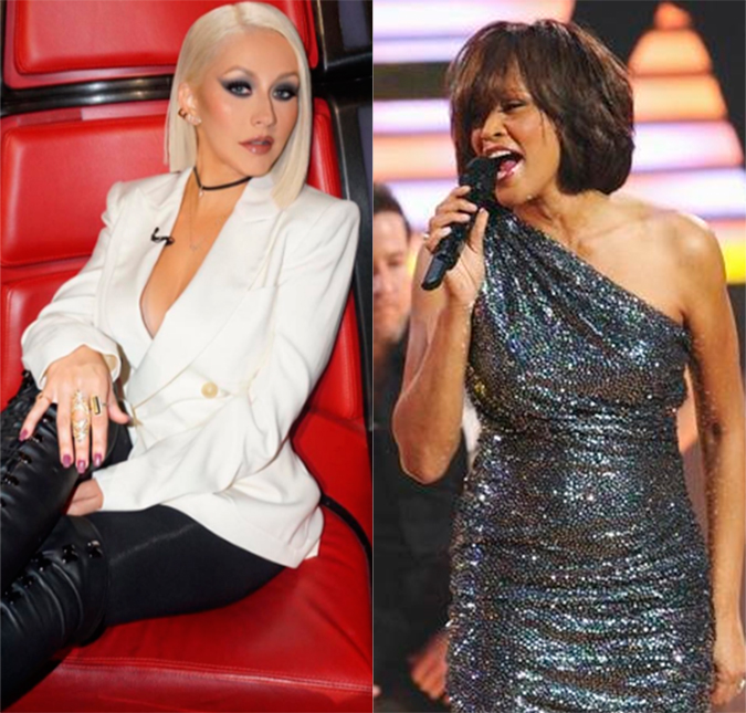 Dueto de Christina Aguilera e holograma de Whitney Houston será cancelado, entenda!