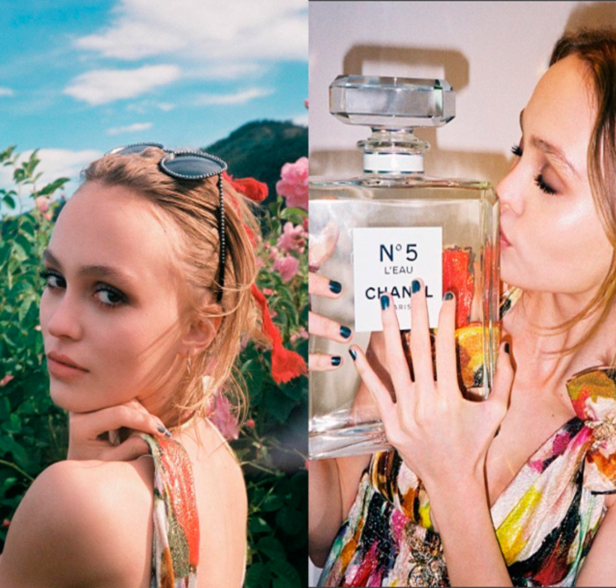 Lily Rose Depp é o novo rosto do perfume <i>Chanel n° 5 L’Eau</i>, saiba mais!