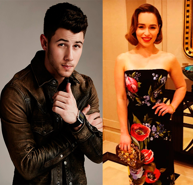 Nick Jonas ficou sem graça perto de Emilia Clarke, entenda!