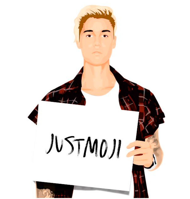 Justin Bieber lança seus próprios <i>emojis</i>, vem ver!