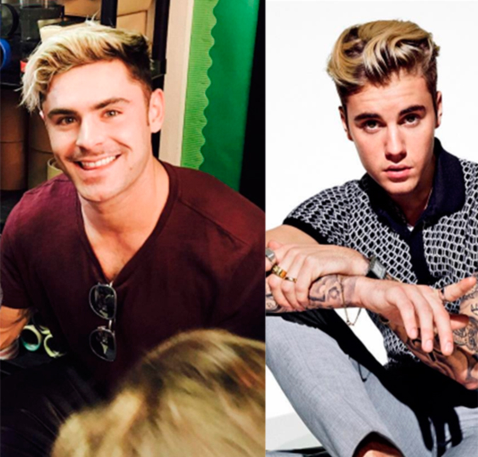 Zac Efron chama atenção por semelhança com Justin Bieber, compare!