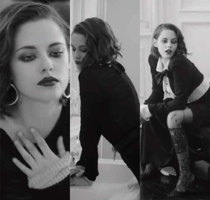 Kristen Stewart mostra toda a sensualidade e posa com <i>looks</i> ousados em nova campanha, vem ver!