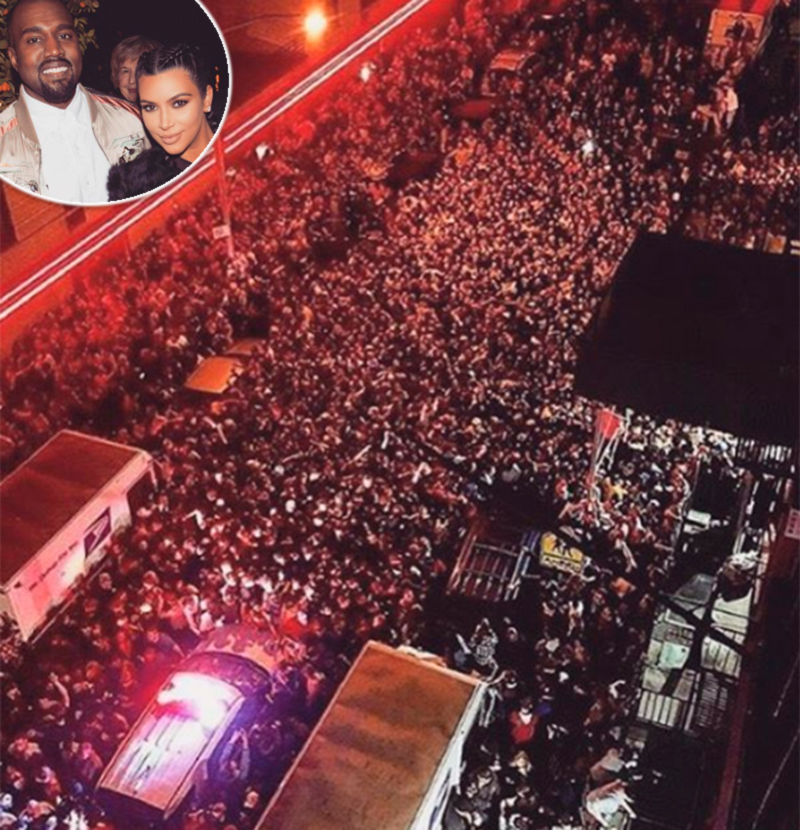 Apresentação surpresa de Kanye West termina em confusão e Kim Kardashian se desculpa nas redes sociais