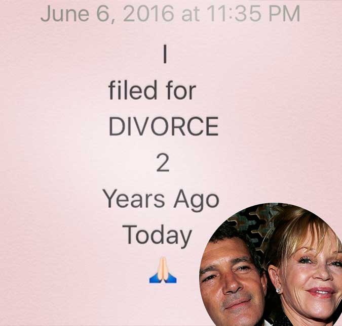 Melanie Griffith comemora seus dois anos de divórcio de Antonio Banderas, entenda!