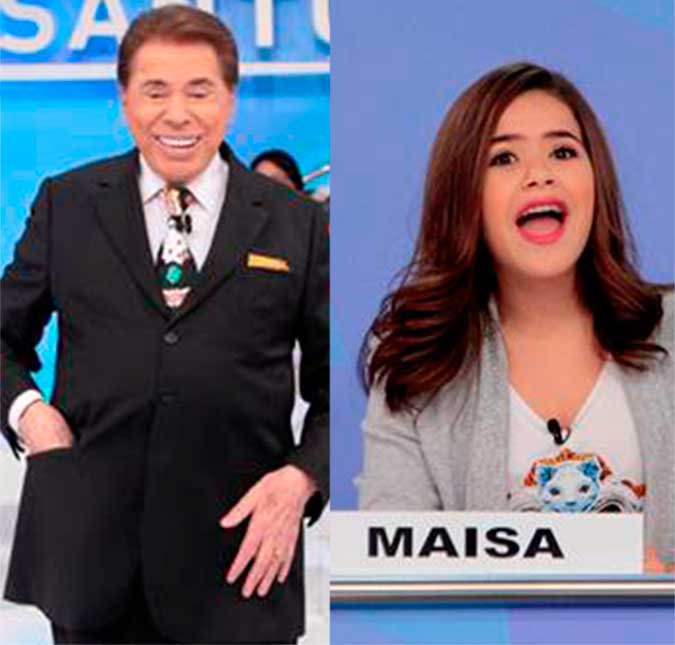 Nada mudou! Maisa se diverte e diz para Silvio Santos: - <I>Nossa Senhora da Plástica! É todo esticado!</I>