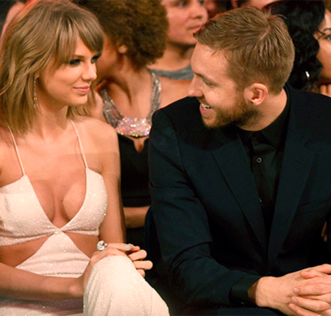 Calvin Harris tenta disfarçar e revela que não se importa com Taylor Swift namorando Tom Hiddleston, enquanto os dois embarcam juntos