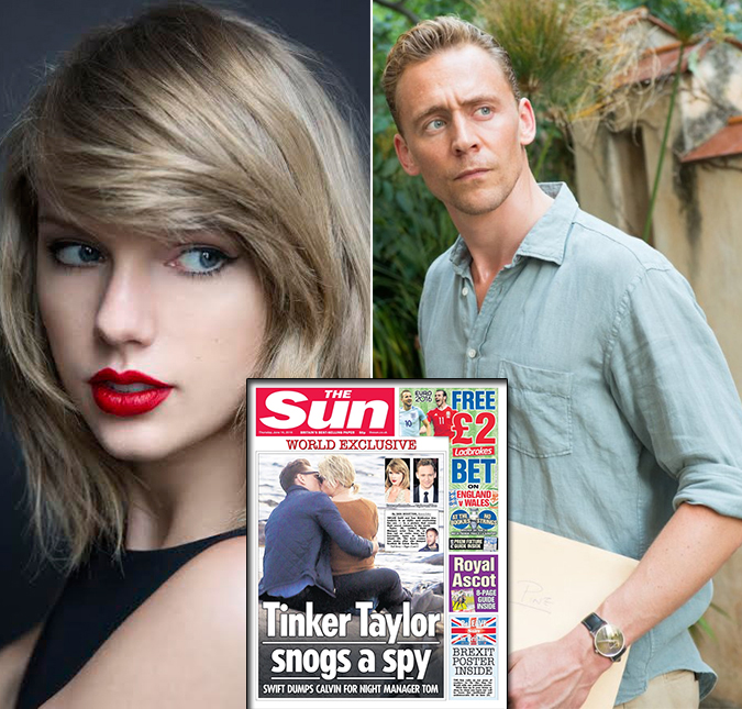 Taylor Swift é flagrada aos beijos com Tom Hiddleston, duas semanas após notícia de sua separação de Calvin Harris, que já comentou o assunto!