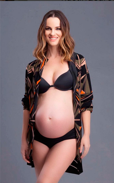 Carolina Kasting compartilha foto sensacional já na reta final da gravidez, confira!