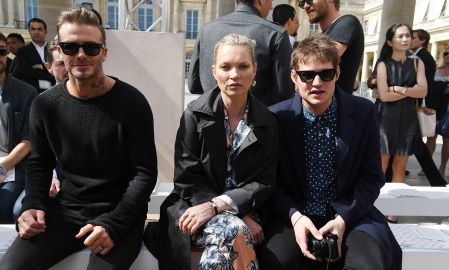 David Beckham e Kate Moss assistem ao desfile da <i>Louis Vuitton</i> em Paris, veja as fotos!