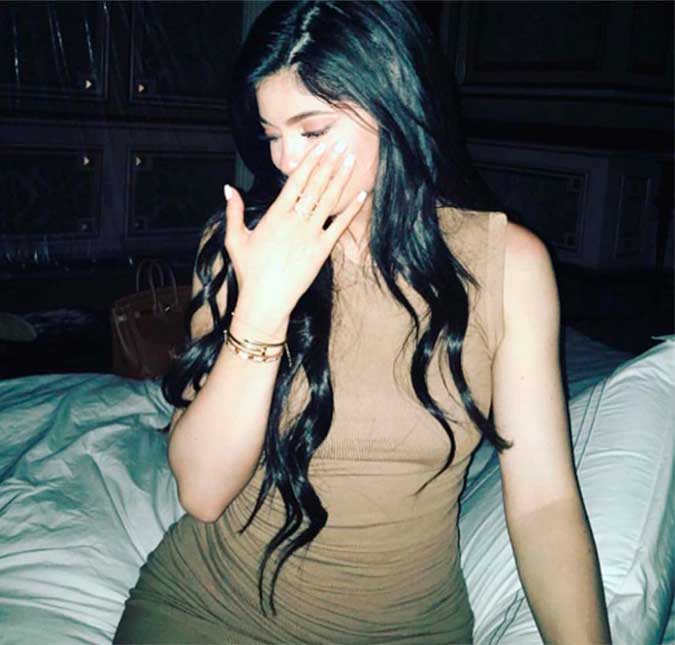 Tyga publica foto de Kylie Jenner e diz: <I>Elas sempre voltam</i>!