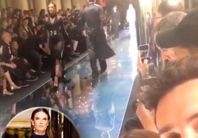 Pela primeira vez, filha de Alessandra Ambrósio vê a mãe desfilar