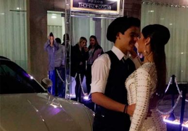 <I>Ex</i>-namorado de Larissa Manoela curte festa de aniversário com novo amor e amigos de <I>Carrossel</i> e <I>Chiquititas</I>