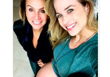 Com barrigão de nove meses, Luiza Valdetaro quer que filha chegue logo!