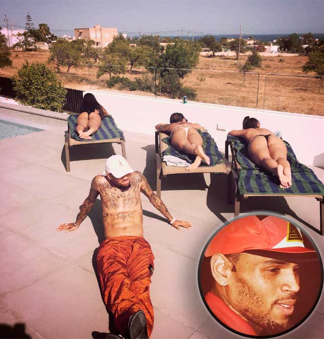 Chris Brown aluga casa em Ibiza e deixa imóvel em condições repugnantes, veja!