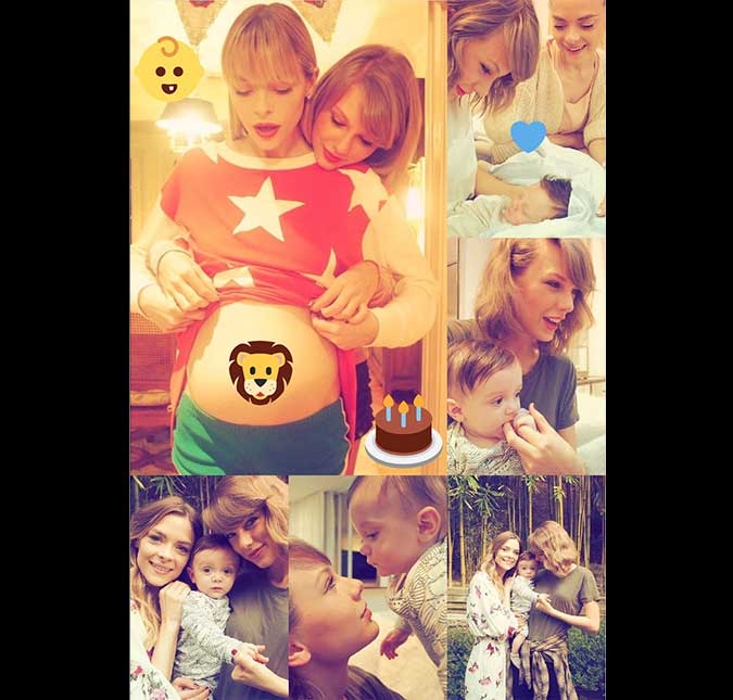 Jaime King celebra primeiro aniversário do filho e homenageia Taylor Swift, madrinha da criança!