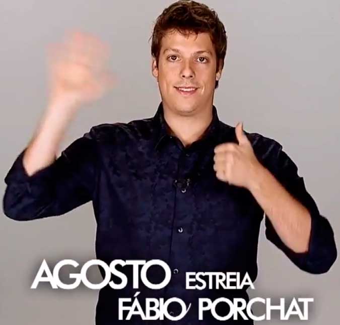 Fabio Porchat divulga seu programa na <i>Record</i> em vídeo, saiba mais!