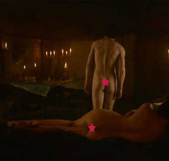 Robb Stark, interpretado por Richard Madden, e sua esposa, Talisa Stark, personagem de Oona Chaplin, também protagonizaram cenas quentes na terceira temporada da série.