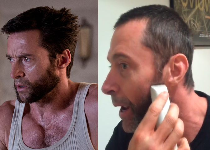 Hugh Jackman dá adeus às costeletas de Wolverine, veja!