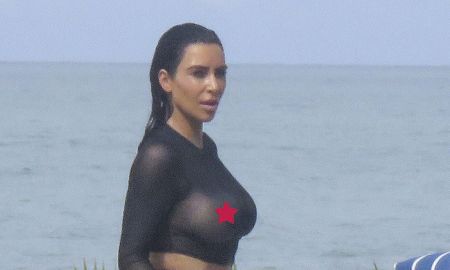 Kim Kardashian faz ensaio com os seios completamente à mostra, confira as fotos!