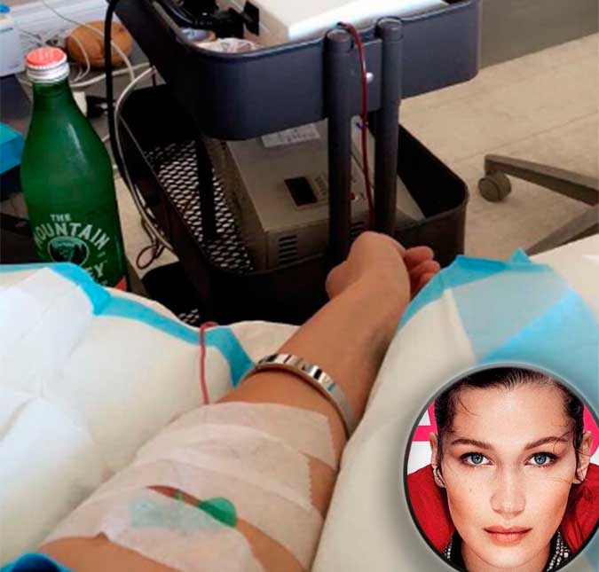 Bella Hadid faz <i>Snaps</i> durante tratamento de doença crônica