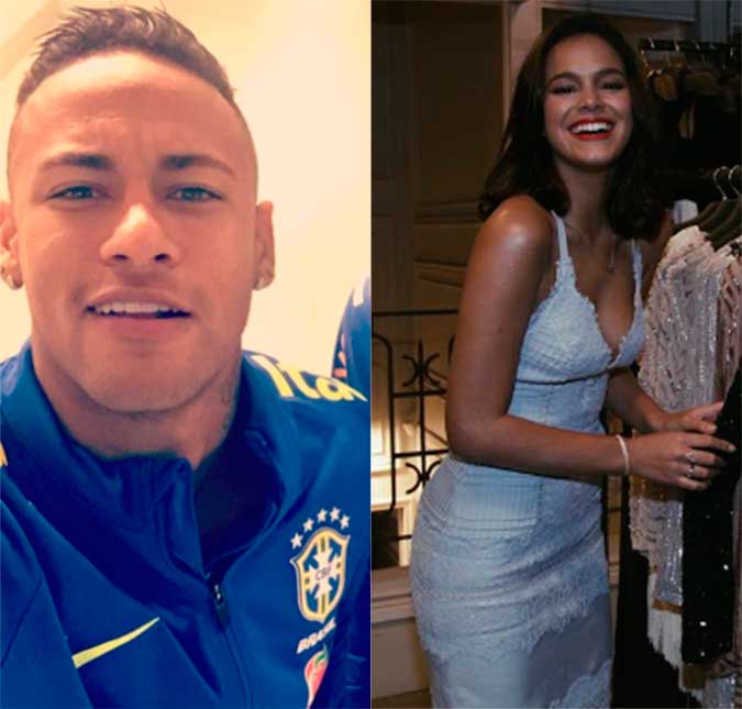 Alerta <I>stalker</I>! Mesmo sem seguir Bruna Marquezine, Neymar curte foto dela no <I>Instagram</i>