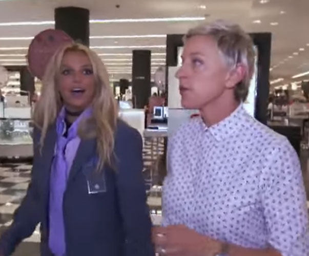 Britney Spears rouba mercadorias ao lado de Ellen Degeneres, confira!