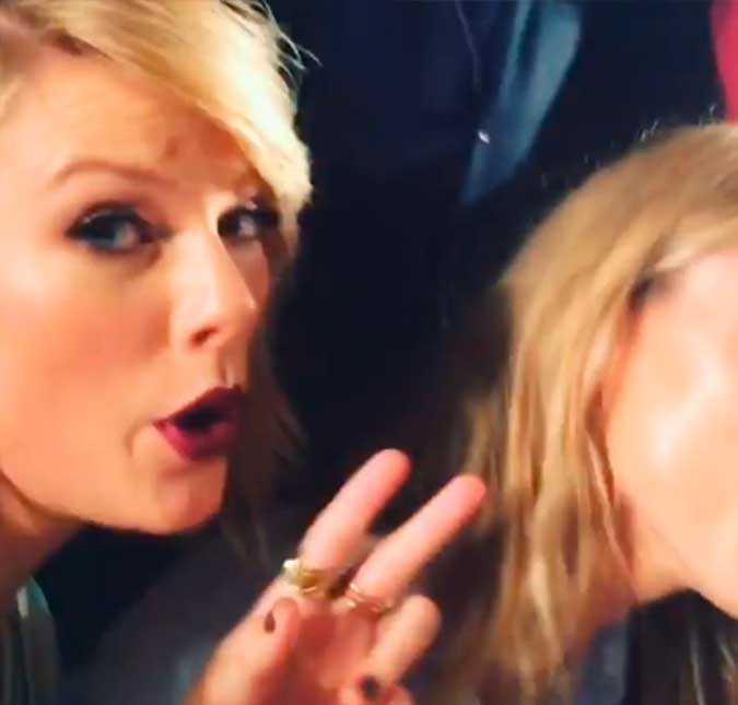 Taylor Swift curte música do ex, Calvin Harris, em desfile de Gigi Hadid, veja!