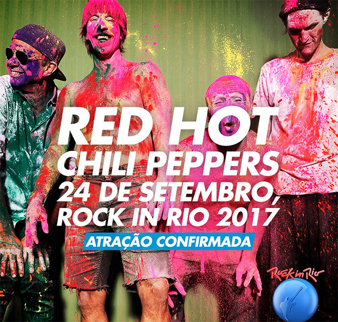 Mais uma banda confirmada: <i>Red Hot Chili Peppers</i> tocará no <i>Rock in Rio</i>!