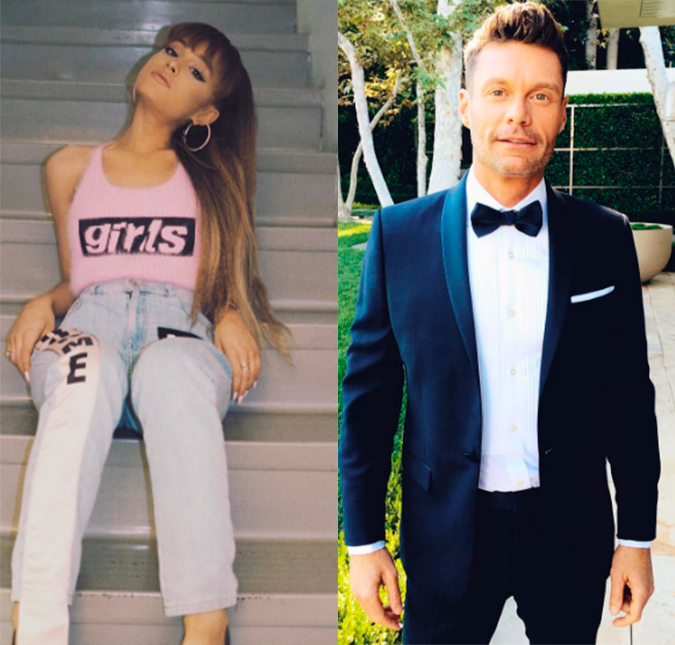 Ariana Grande arruma briga com Ryan Seacrest por conta de seu namorado, Mac Miller. Saiba mais!