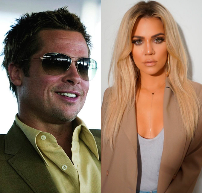 Khloé Kardashian diz que Brad Pitt é o seu <I>crush</I> apenas uma semana após ele se separar de Angelina Jolie