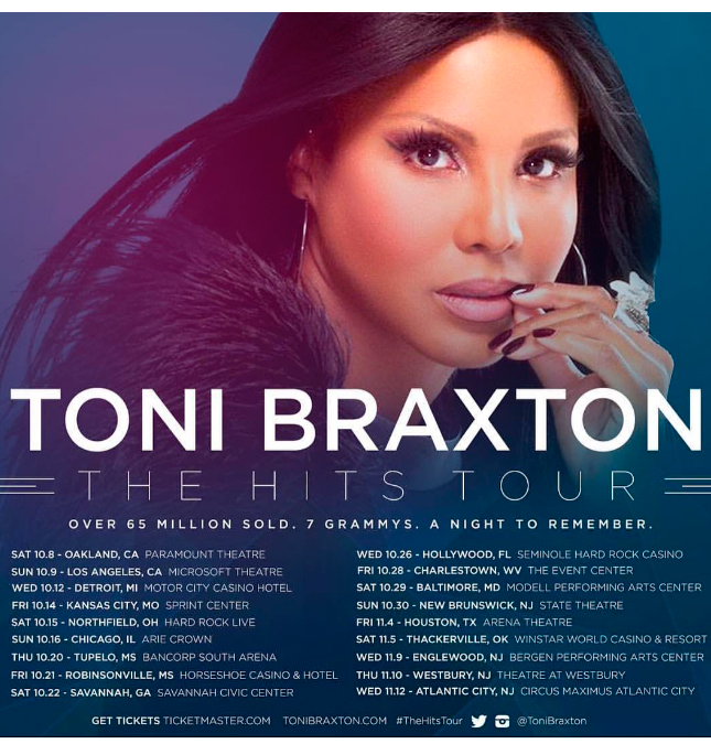 Toni Braxton volta à turnê depois de internação por <i>Lupus</i>, diz site