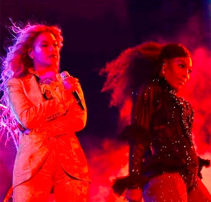 Beyoncé recebe Serena Williams e Jay Z no palco durante última apresentação da turnê <i>Formation</i>!