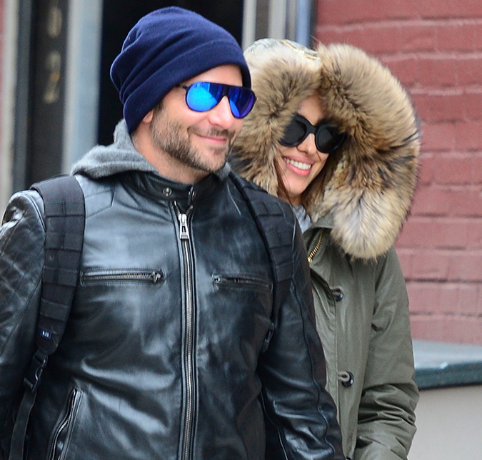 Bradley Cooper e Irina Shayk já estariam conversando sobre casamento, diz <I>site</I>