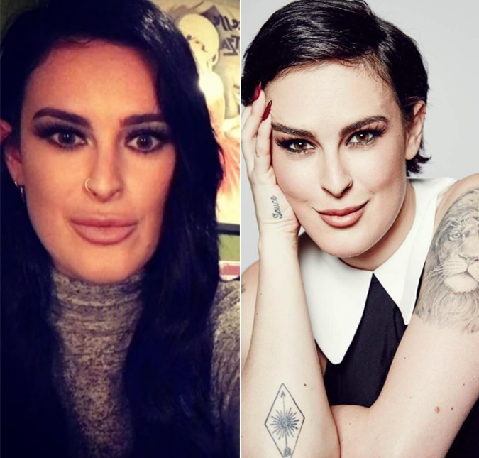 Rumer Willis levanta rumores de preenchimento nos lábios com foto, compare!