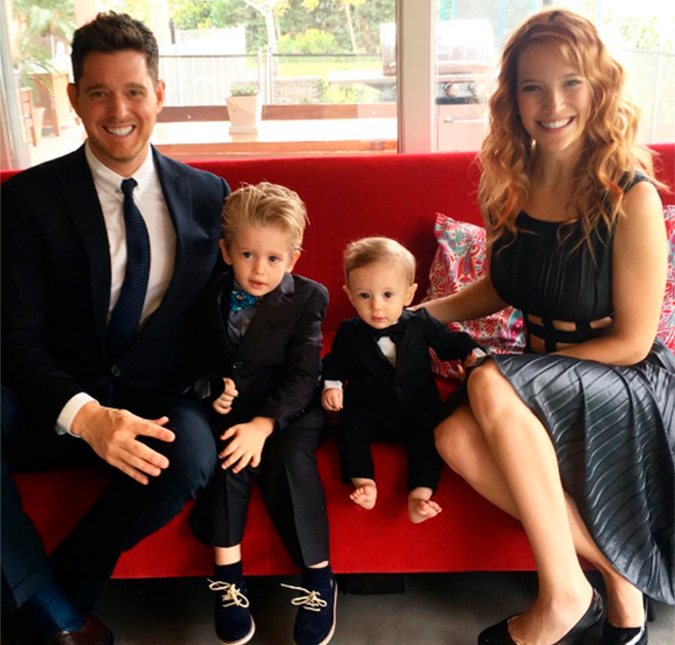 Com apenas três anos de idade, filho do cantor Michael Bublé sofre de um câncer