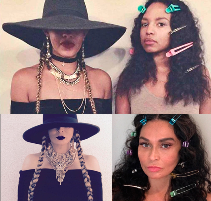 Tina Knowles, mãe de Beyoncé, faz releitura de foto das filhas, compare!