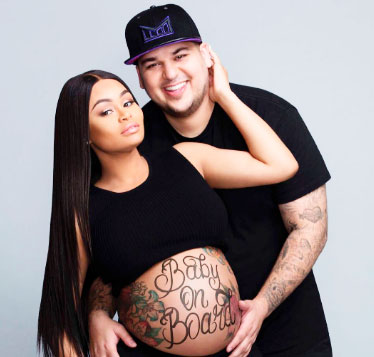 Rob Kardashian e Blac Chyna vão exibir nascimento da filha em <i>reality show</i>