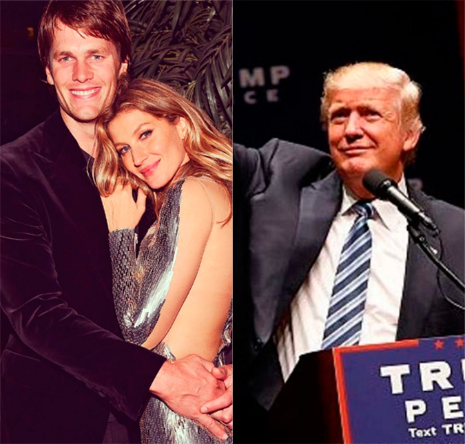 Tom Brady comenta episódio com Donald Trump e diz que Gisele Bündchen o proibiu de falar sobre política