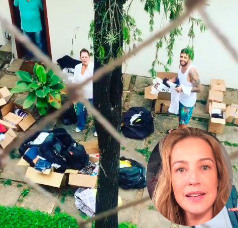 Luana Piovani mostra Pedro Scooby com malas e diz: - <i>O bom filho à casa torna</i>