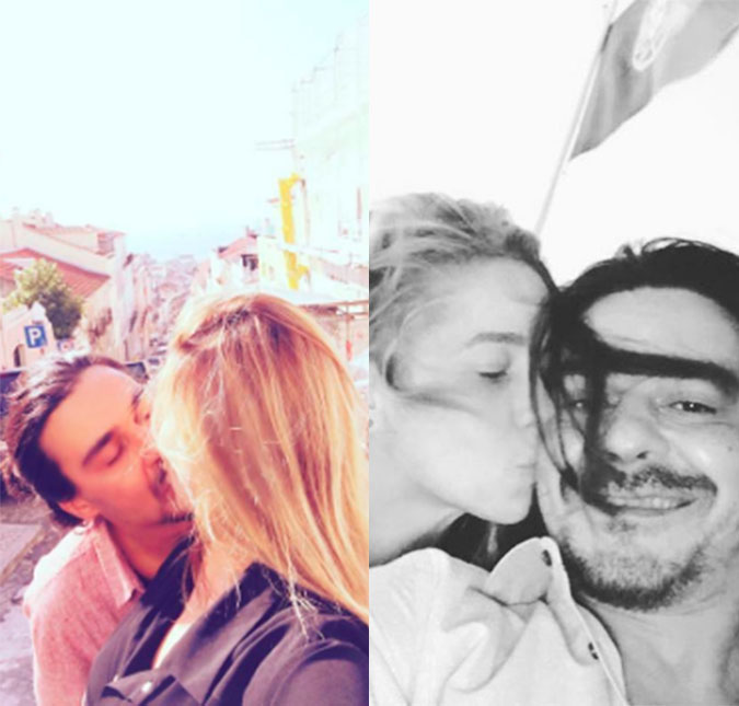 Danielle Winits e André Gonçalves curtem Portugal juntinhos, vem ver!