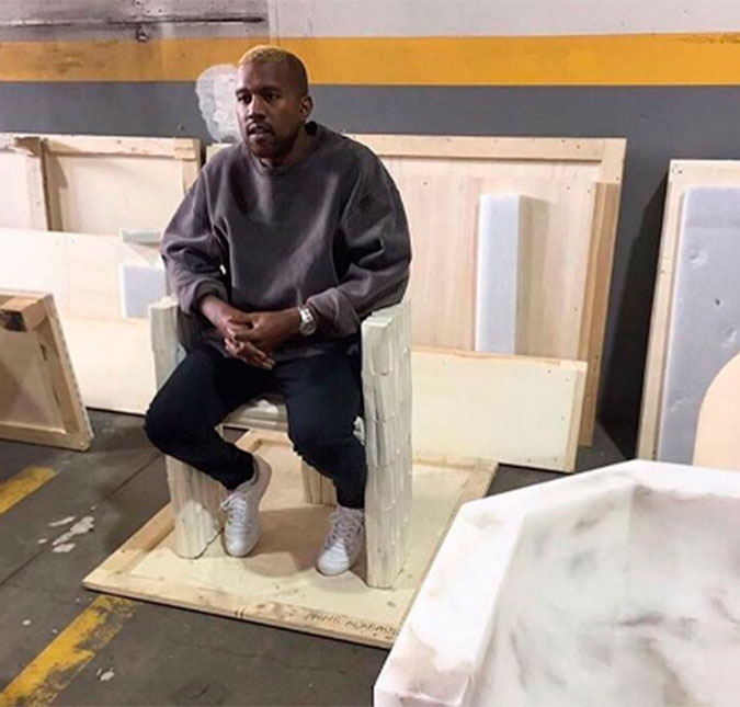 Kanye West aparece loiro ao ser flagrado pela primeira vez após internação