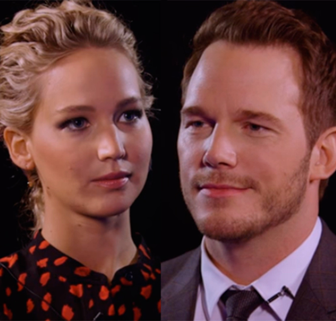 Jennifer Lawrence e Chris Pratt brincam de se insultar, veja o vídeo!