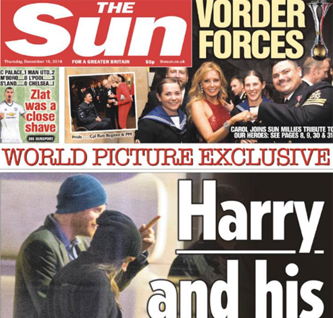 É o amor! Príncipe Harry e Meghan Markle aparecem pela primeira vez em passeio juntinhos