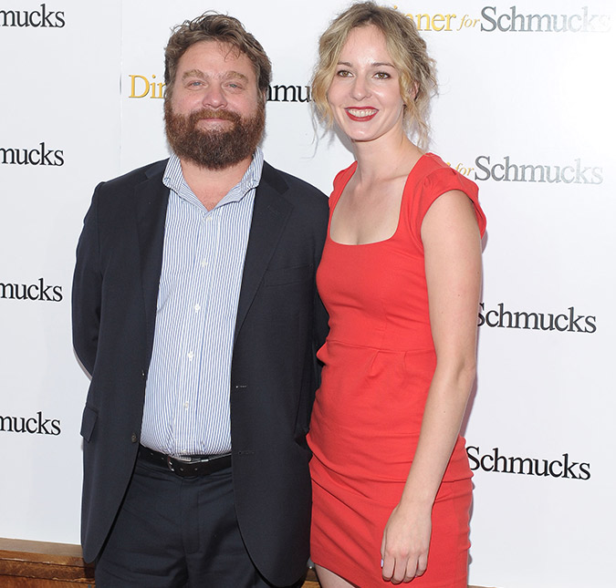 Zach Galifianakis e a mulher Quinn Lundberg dão boas-vindas ao segundo filho