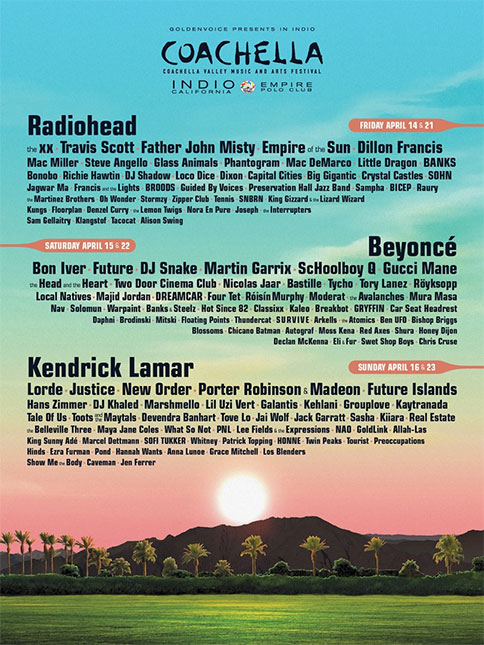 Beyoncé será <i>headliner</i> do <i>Coachella</i>