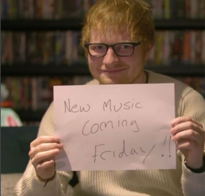Ed Sheeran surpreende e lança não só uma, mas duas músicas inéditas! Ouça aqui!