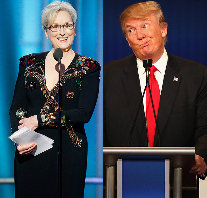 Meryl Streep critica Donald Trump em discurso e presidente responde: <I>Atriz superestimada</I>