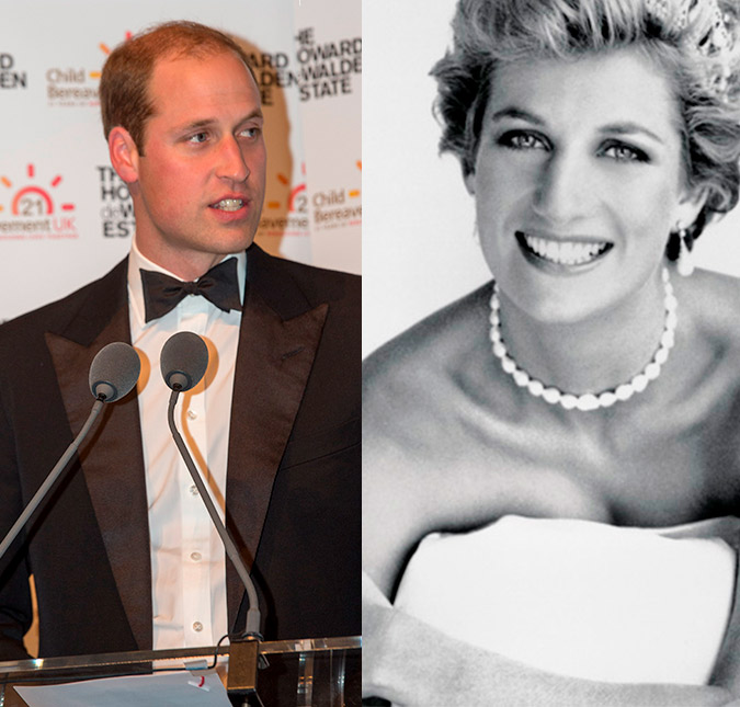 Príncipe William revela que <i>sentiu muita raiva</i> depois da morte da mãe, a Princesa Diana